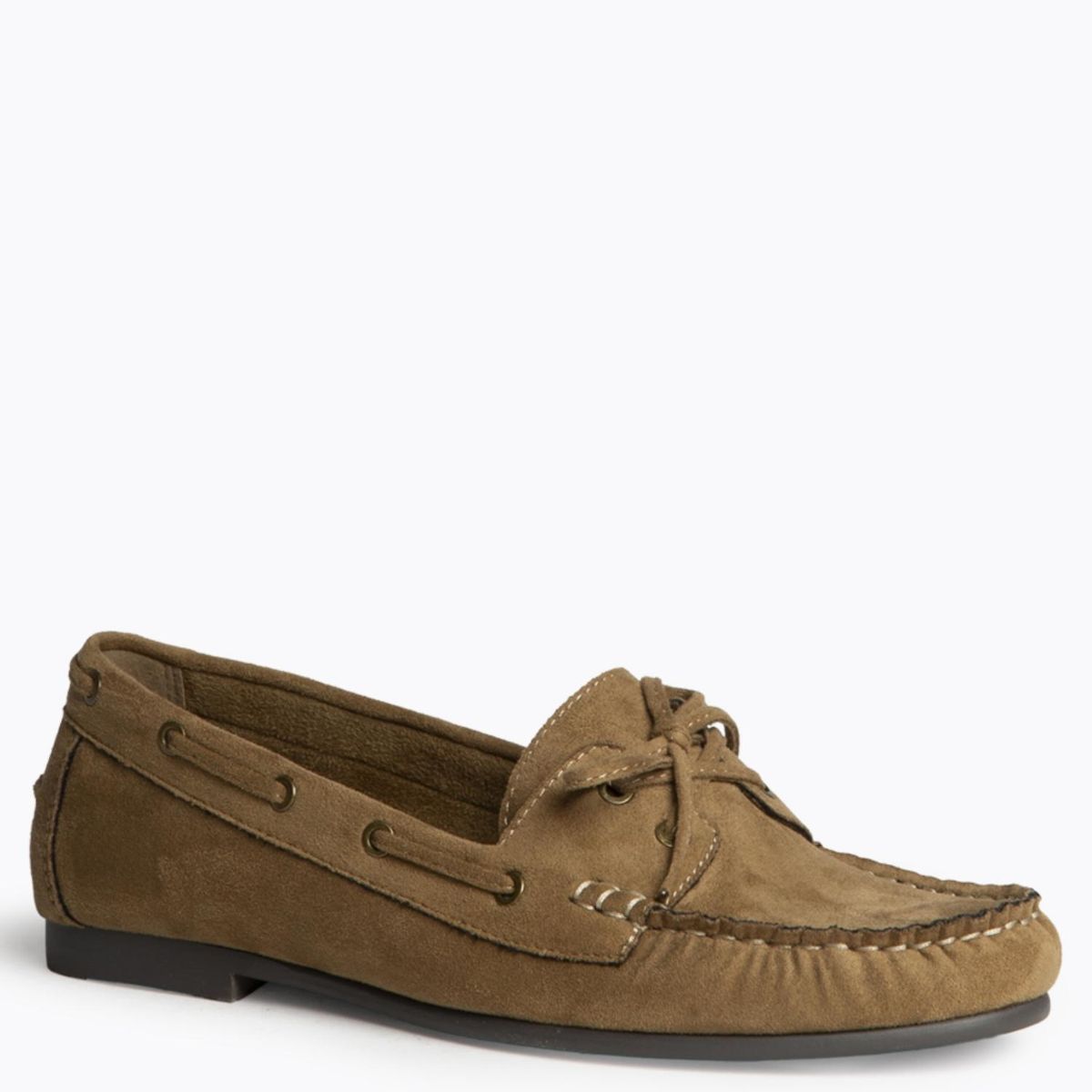 CORINA - Mocasín Náutico Mujer Café Corina
