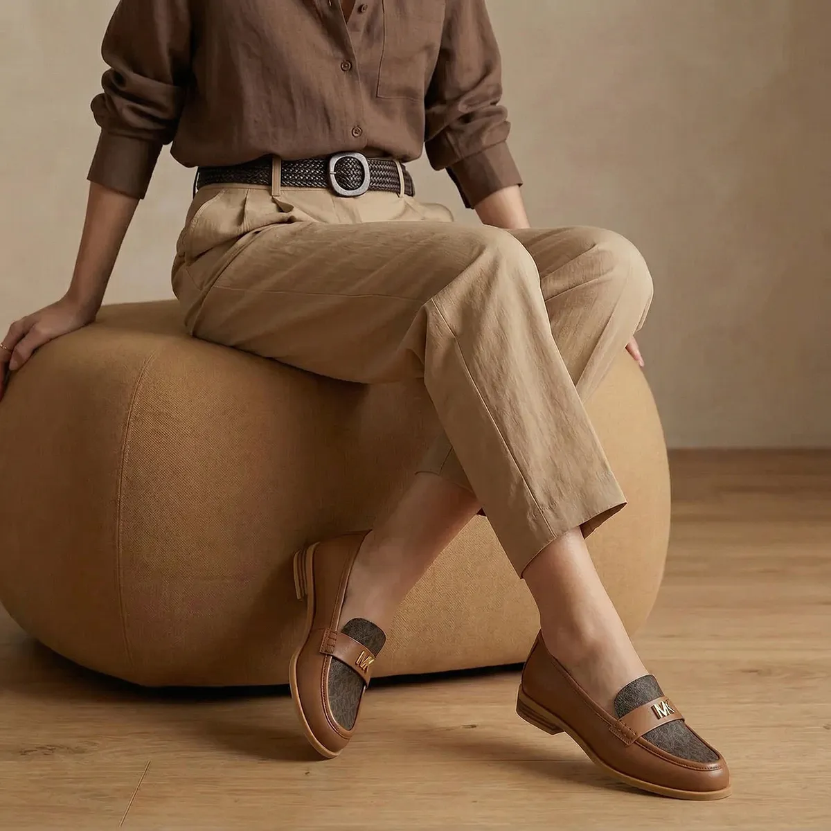 MICHAEL KORS - Zapato Casual Mujer Cuero Café Michael Kors