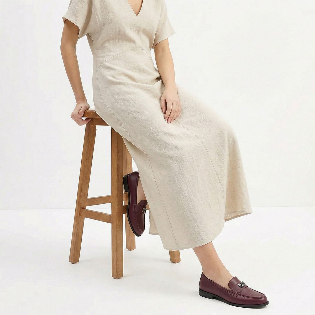 MICHAEL KORS - Zapato Casual Mujer Cuero Burdeo Michael Kors