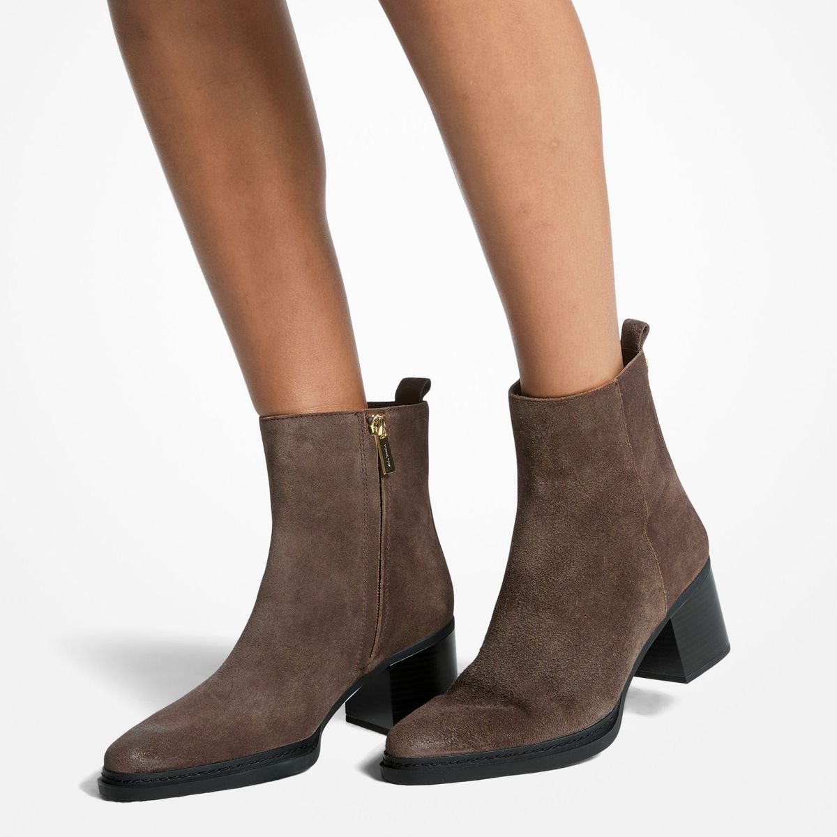 MICHAEL KORS - Botín Mujer Cuero Café Michael Kors