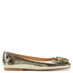 MICHAEL KORS - Ballerina Mujer Cuero Dorado