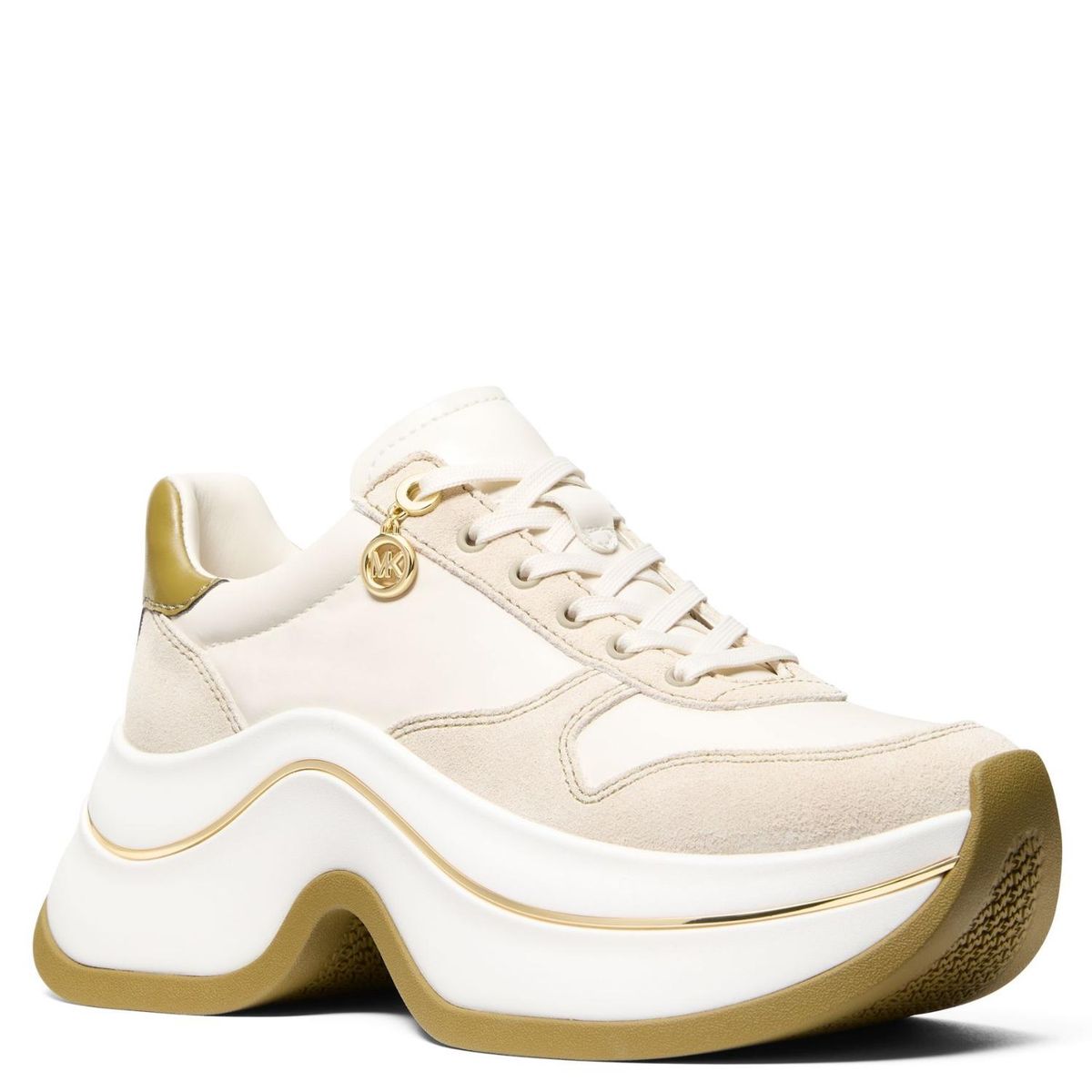 MICHAEL KORS - Zapatilla Urbana Mujer Cuero Beige Michael Kors