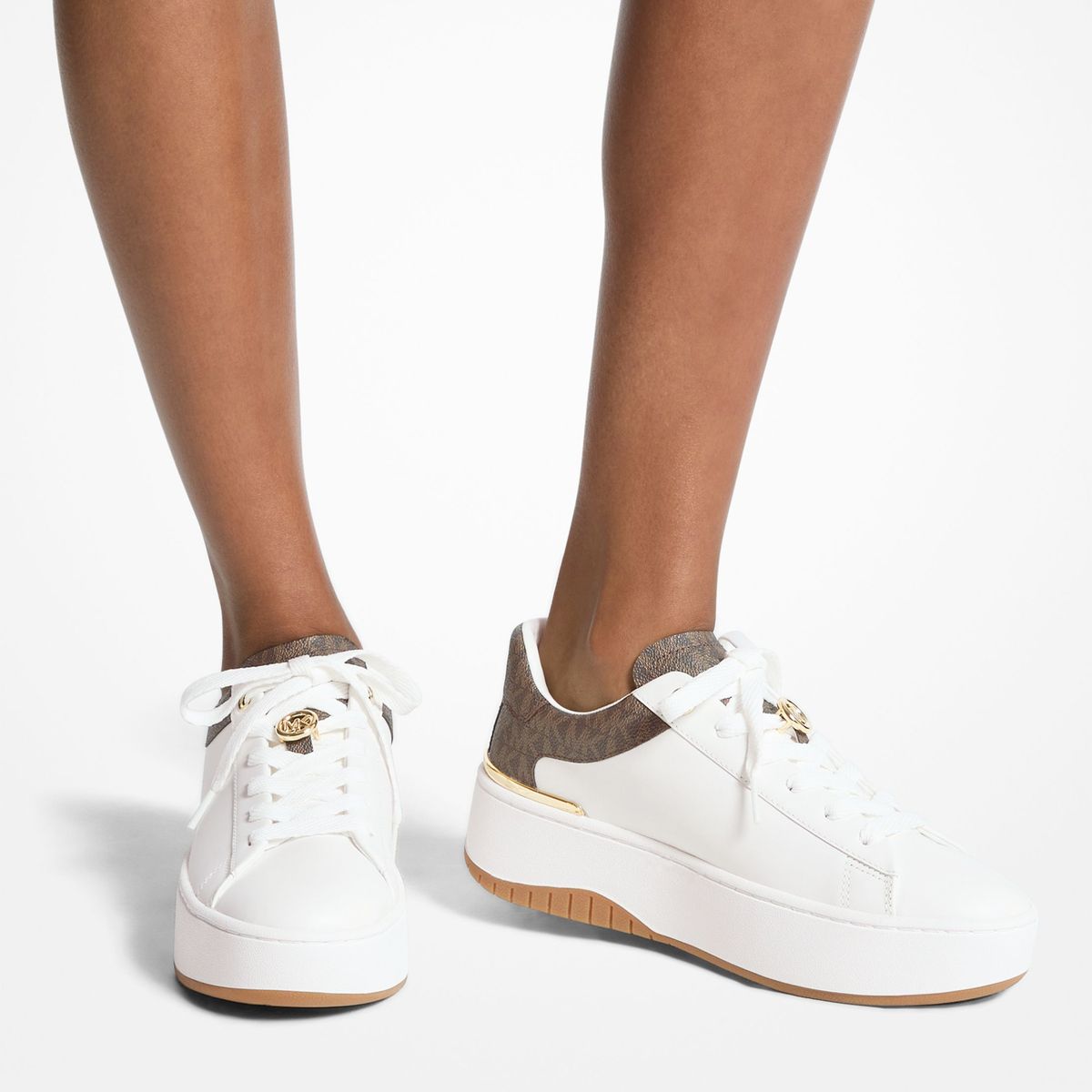 MICHAEL KORS - Zapatilla Urbana Mujer Cuero Café Michael Kors