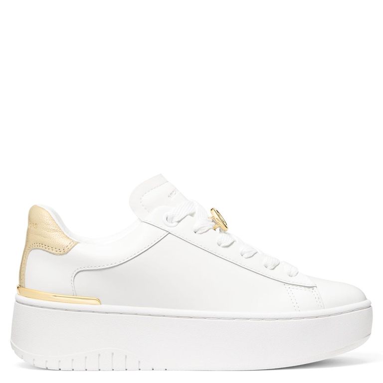 Zapatilla Urbana Mujer Cuero Dorado