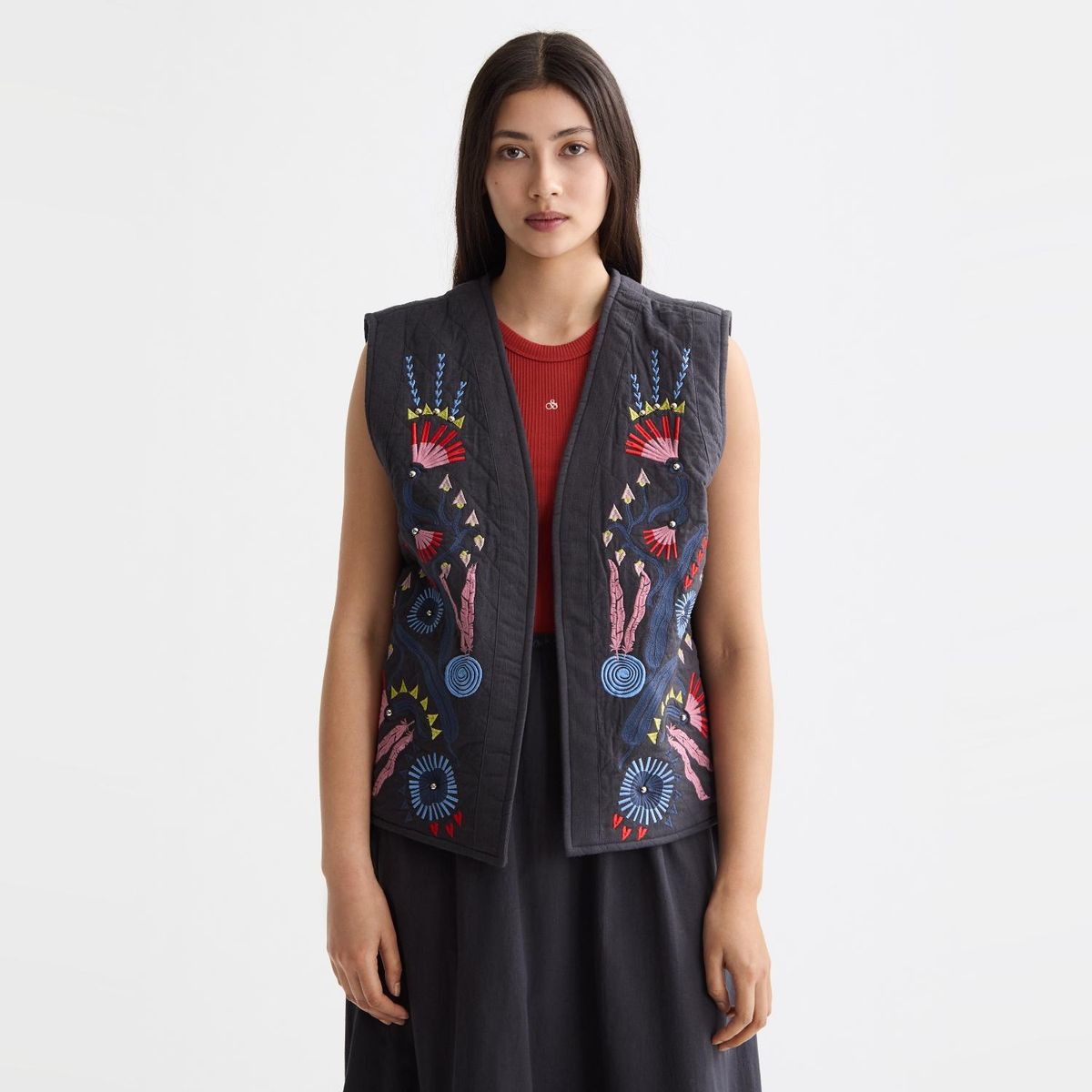 SCOTCH & SODA - Vest Estampado Algodón Mujer Scotchsoda