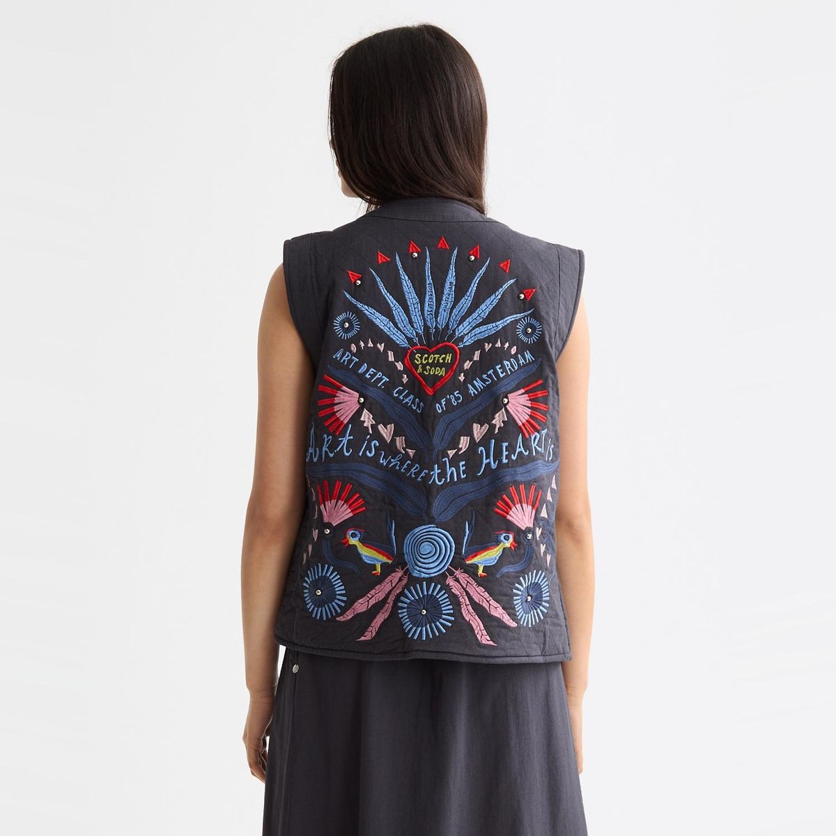 SCOTCH & SODA - Vest Estampado Algodón Mujer Scotchsoda