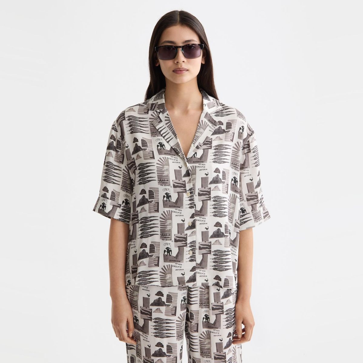 SCOTCH & SODA - Blusa Viscosa Mujer Scotchsoda