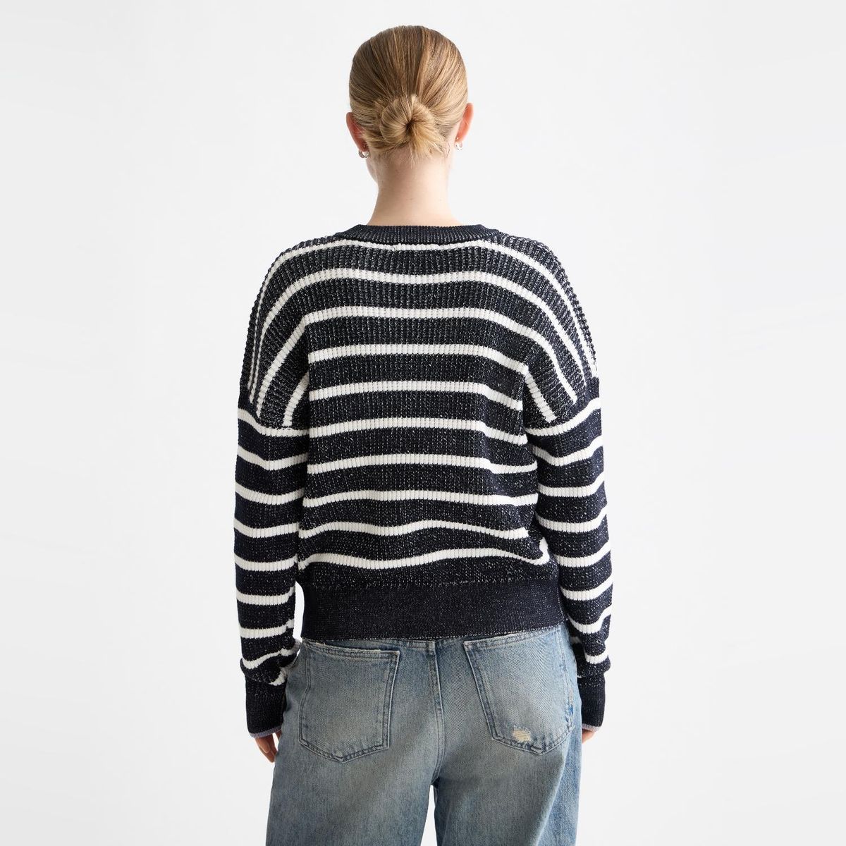 SCOTCH & SODA - Chaleco Rayas Amarra Cuello Mujer Scotchsoda