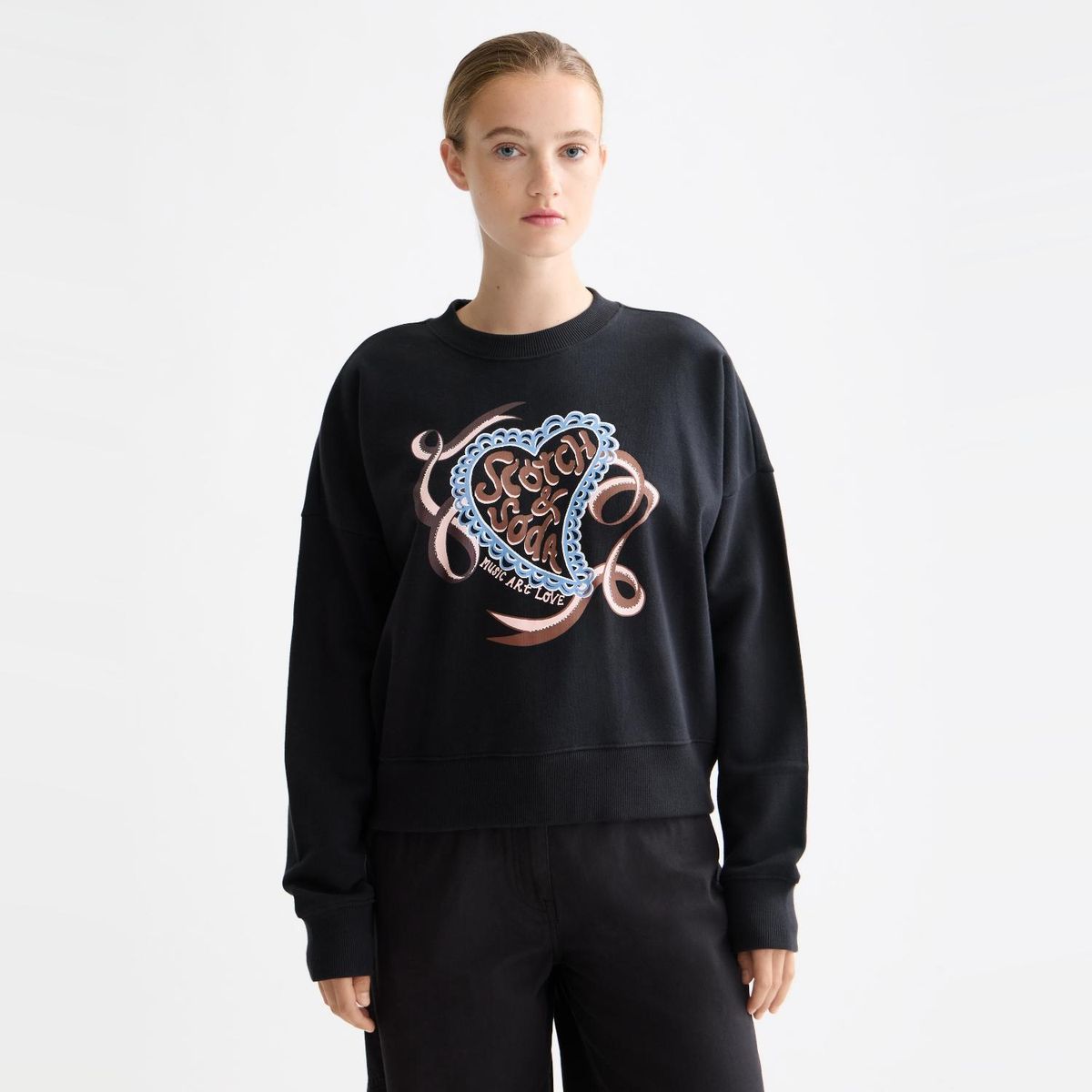 SCOTCH & SODA - Polerón Estampado 100% Algodón Mujer Scotchsoda