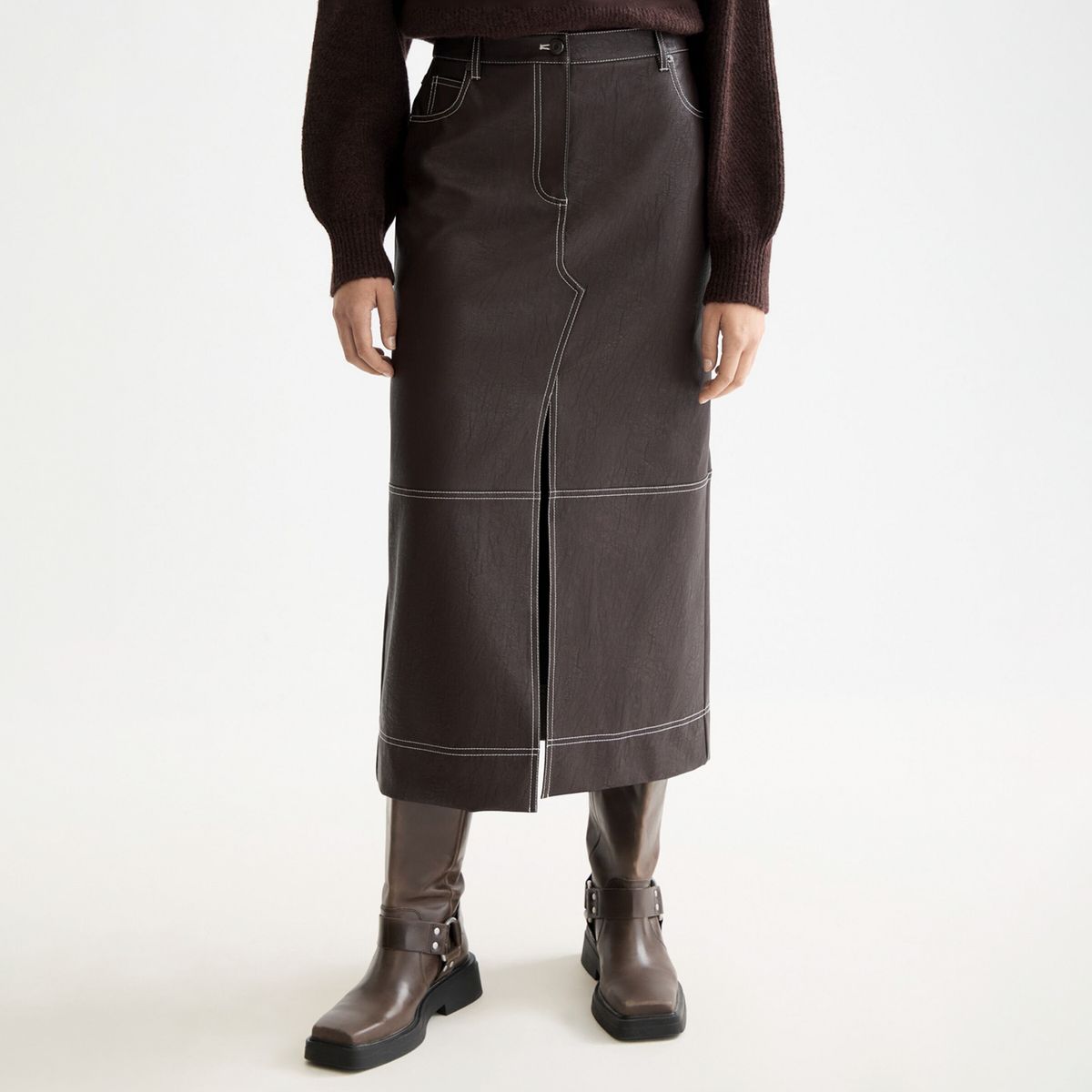 SCOTCH & SODA - Falda Midi Mujer Scotchsoda
