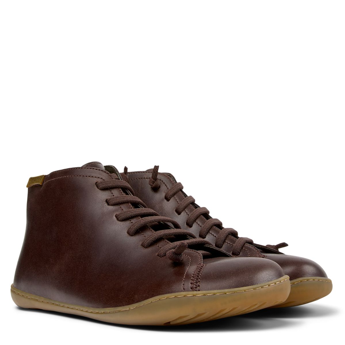 CAMPER - Bota Hombre Peu Cami Café Cuero Camper