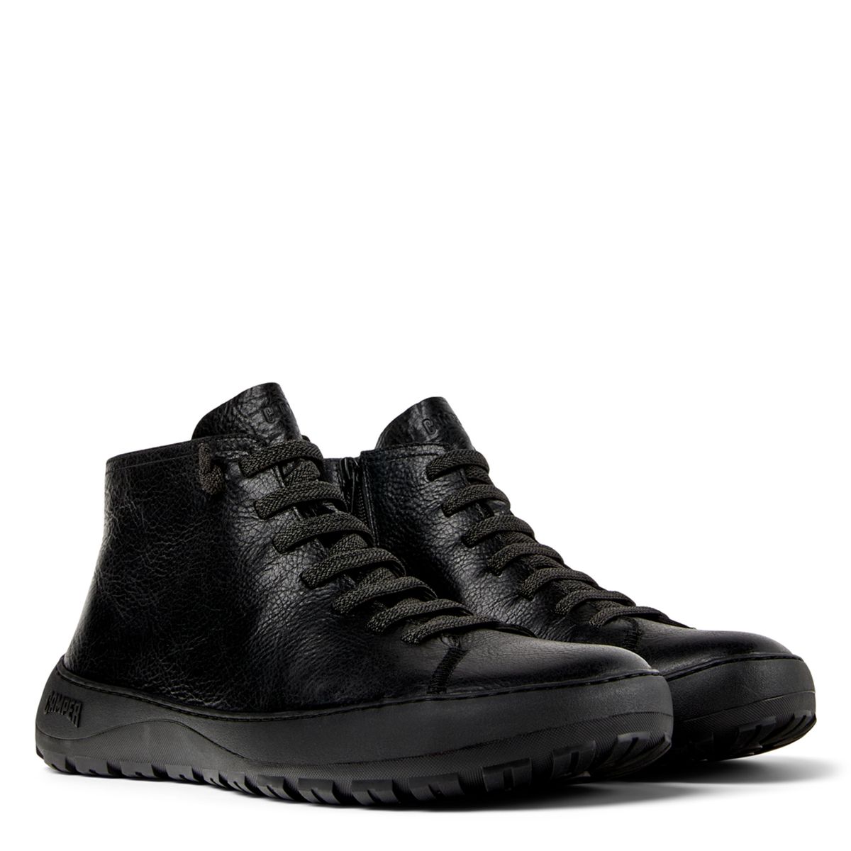 CAMPER - Botines Hombre Peu Serra Negro Cuero Camper
