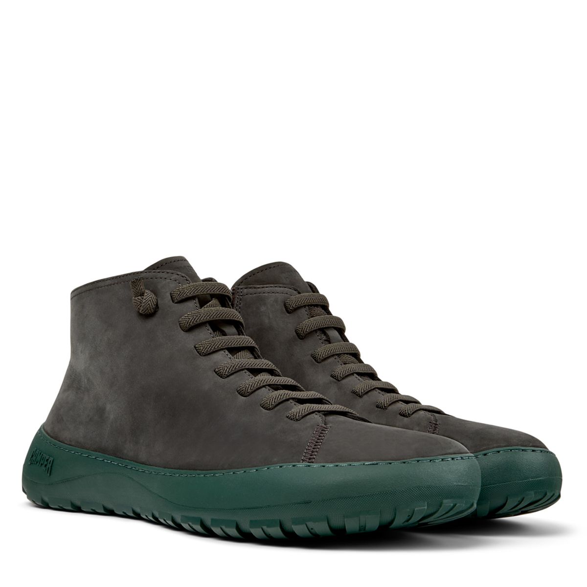 CAMPER - Botines Hombre Peu Serra Gris Cuero Camper