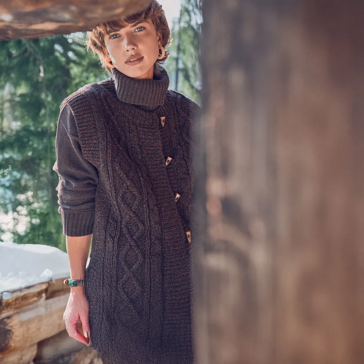 MAISON 123 - Cárdigan Botones sin Mangas Lana Mujer Maison 123