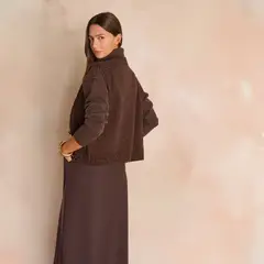 MAISON 123 - Cárdigan Botones sin Mangas Lana Mujer