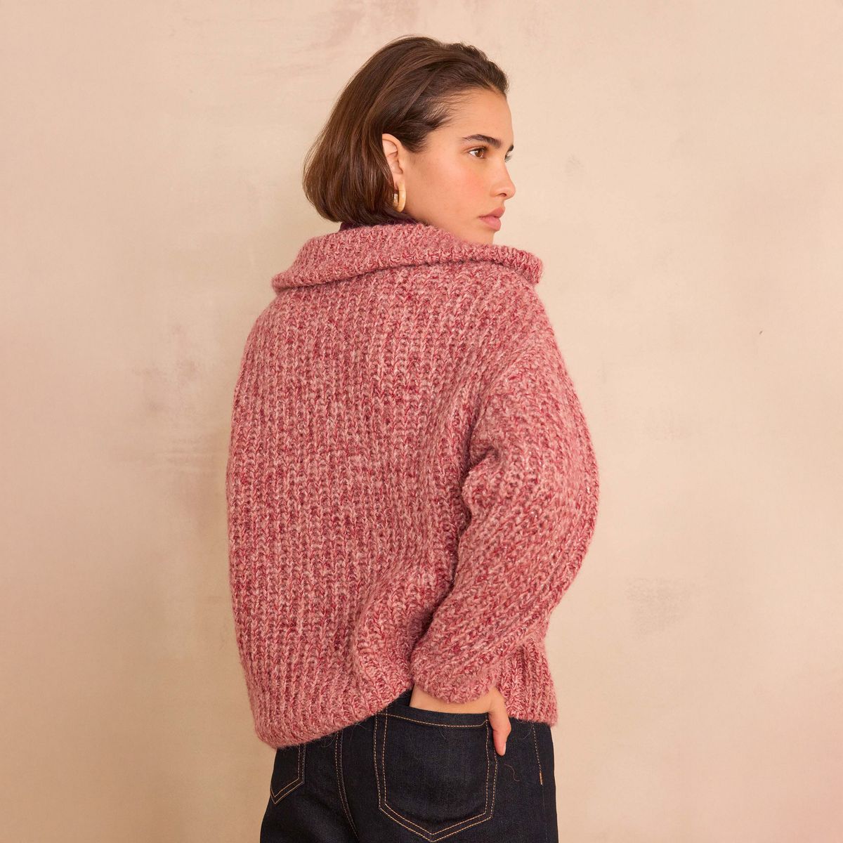 MAISON 123 - Sweater de Punto Metalizado Mujer Maison 123