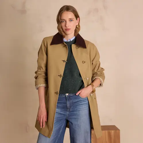 MAISON 123 - Abrigo 100% Algodón Mujer