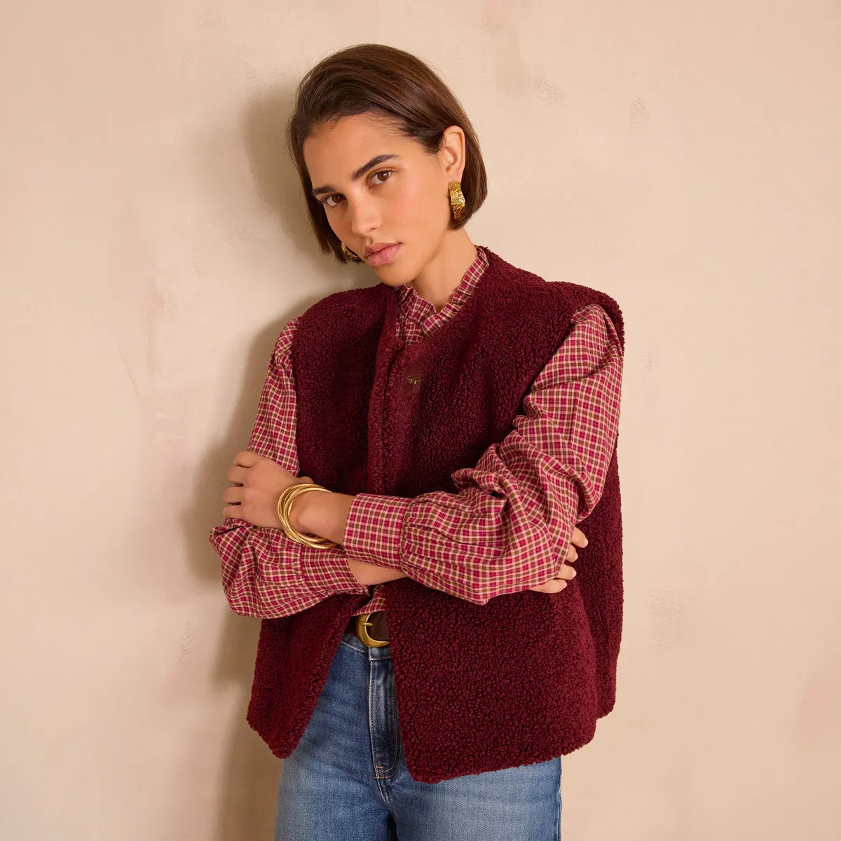 MAISON 123 - Chaleco sin Mangas Mujer Maison 123