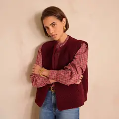 MAISON 123 - Chaleco sin Mangas Mujer