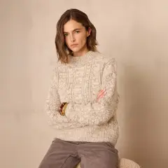 MAISON 123 - Sweater Jacquard Mujer