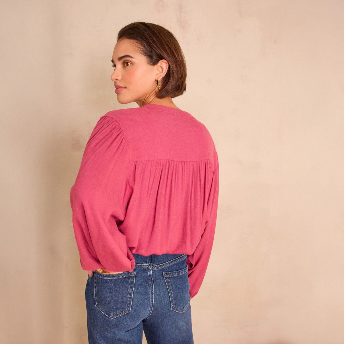 MAISON 123 - Blusa Manga Englobada Mujer Maison 123