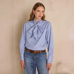 MAISON 123 - Blusa Estampada 100% Algodón Mujer