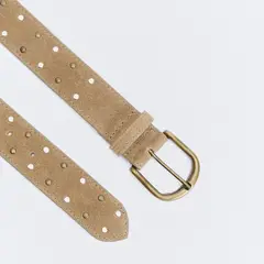 ESEOESE - Cinturón Suede Cuero Mujer