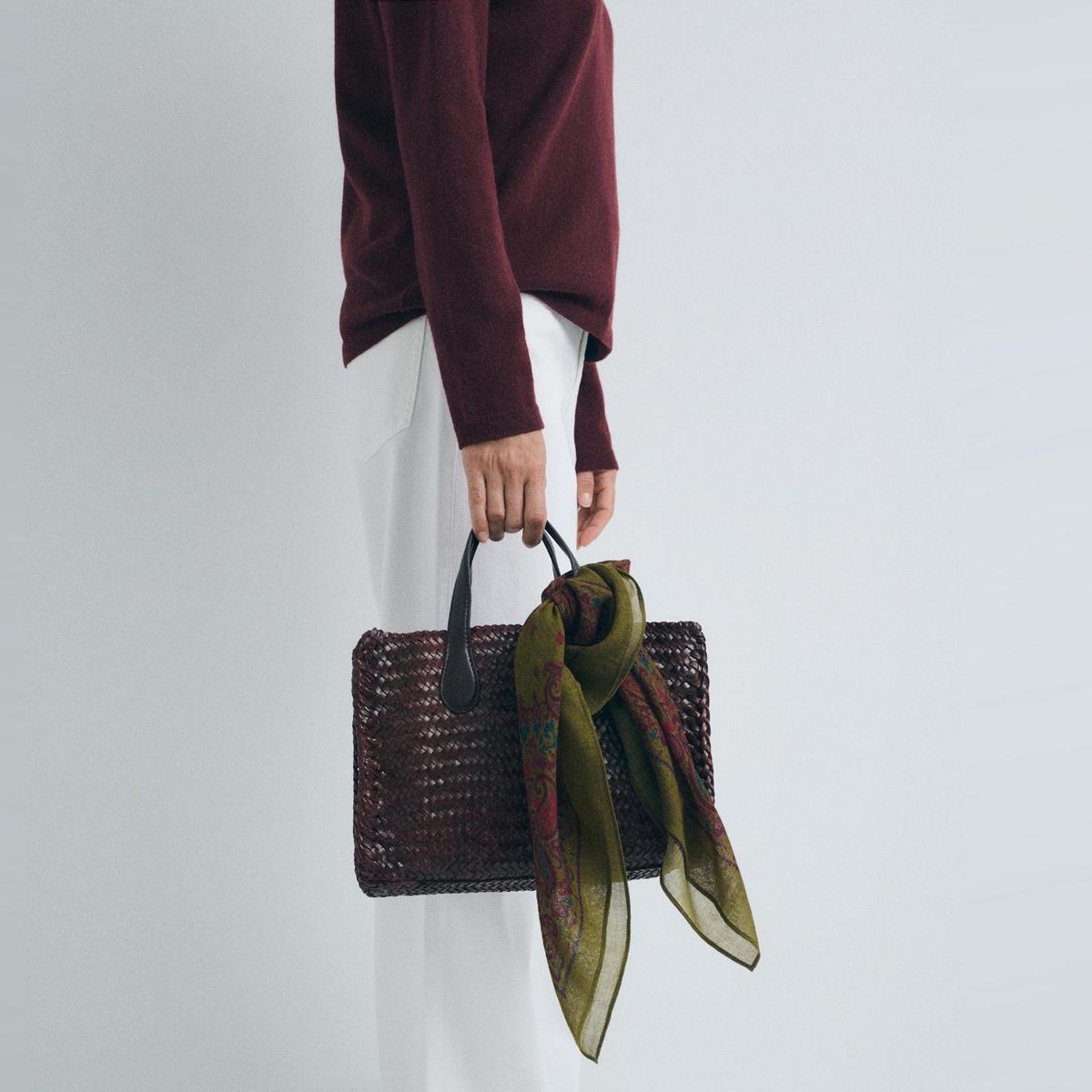 ESEOESE - Bolso Trenzado 100% Cuero Mujer Eseoese