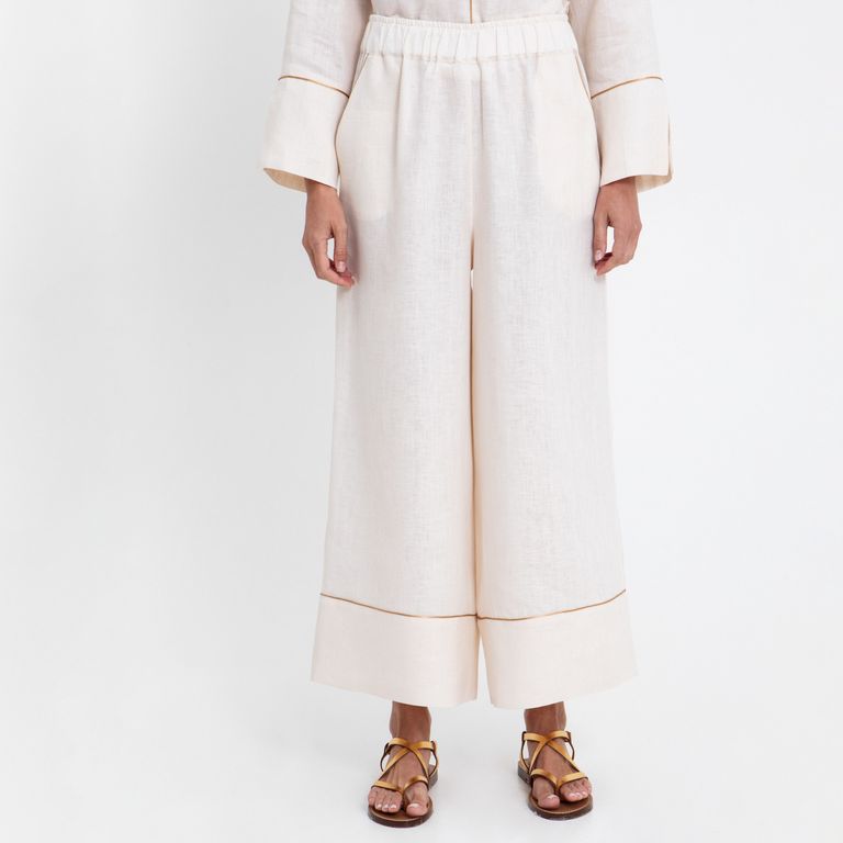 Pantalón 100% Lino Mujer
