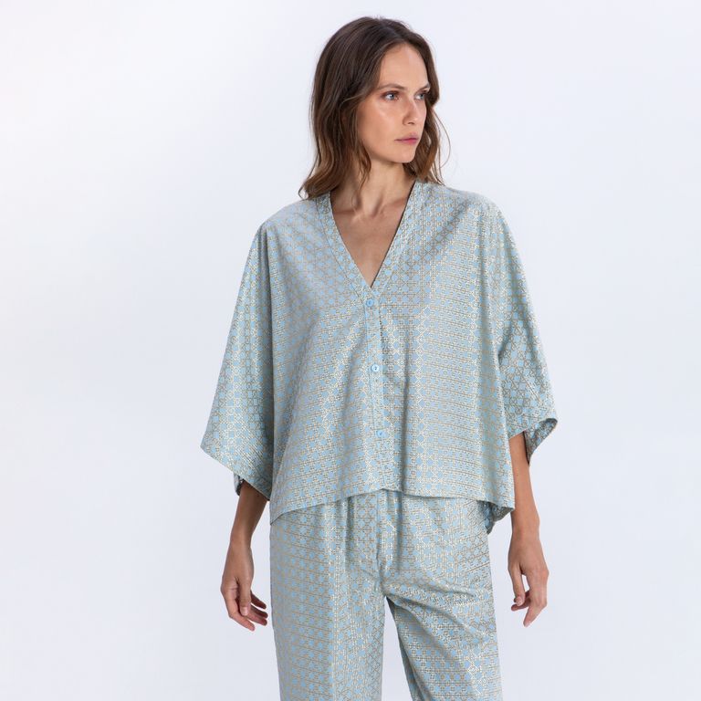 Blusa Bordados 100% Algodón Mujer