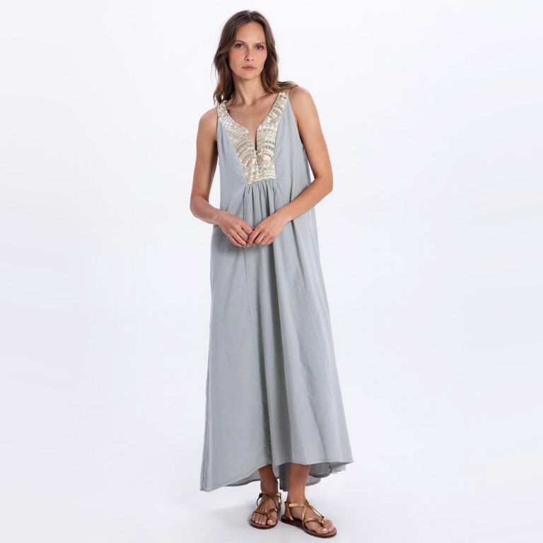 Vestido 100% Algodón Mujer Greek Archaic Kori