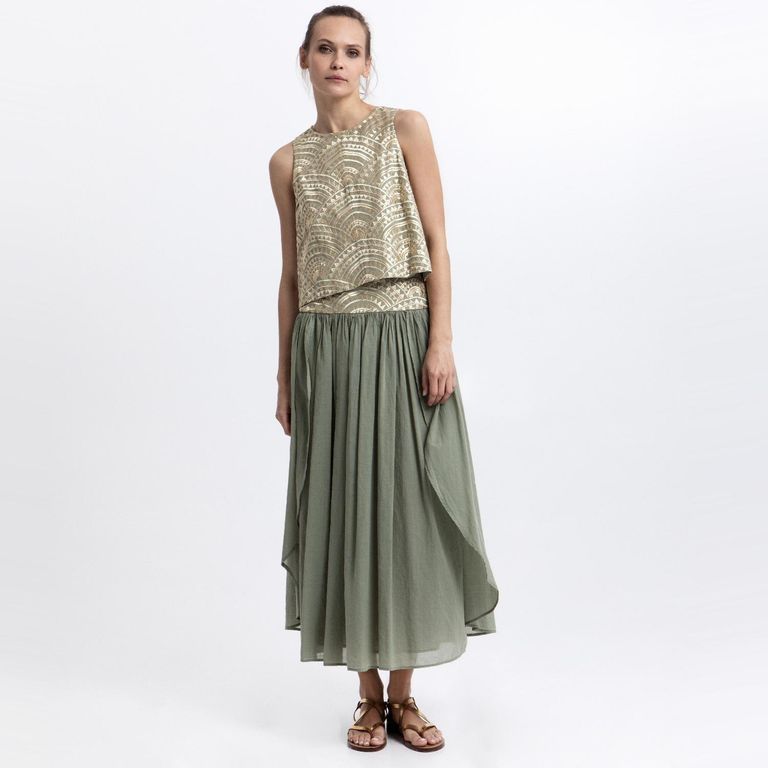 Top Estampado 100% Algodón Mujer