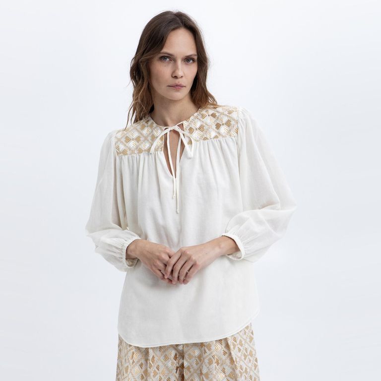 Blusa Bordados Mujer