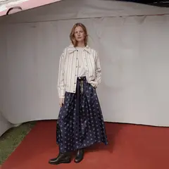 HIMBA - Chaqueta Bomber Popcorn Rayas 100% Algodón Mujer