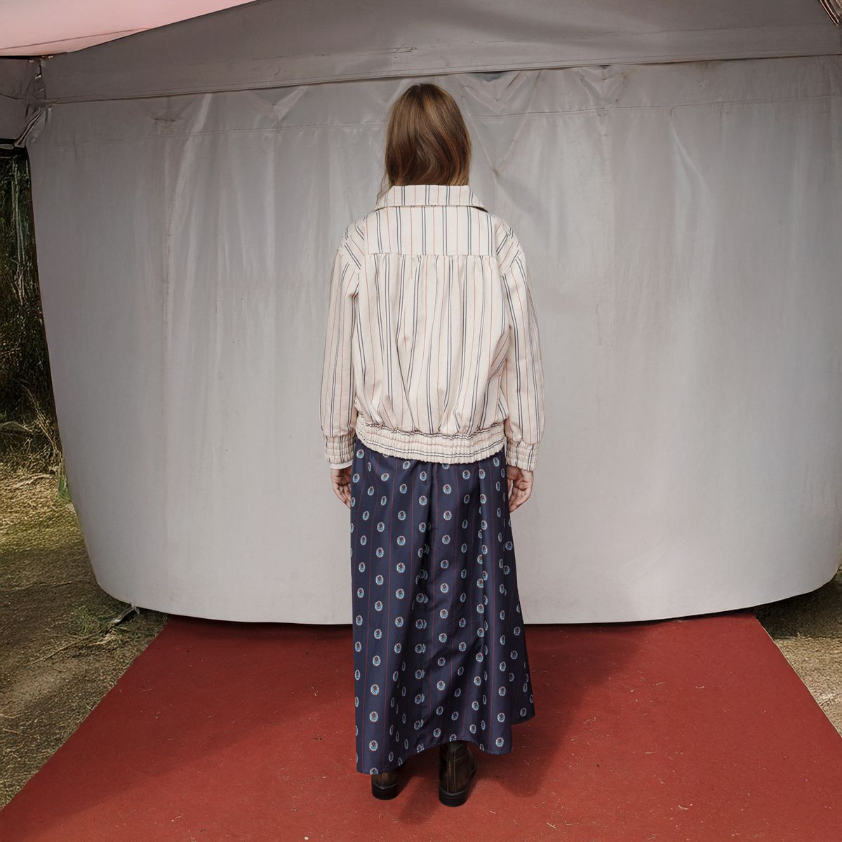 HIMBA - Chaqueta Bomber Rayas 100% Algodón Mujer Himba