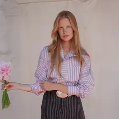 HIMBA - Blusa Rayas 100% Algodón Mujer