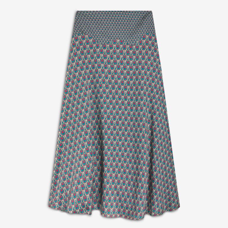 Falda Larga Liona Estampado Floral Mujer