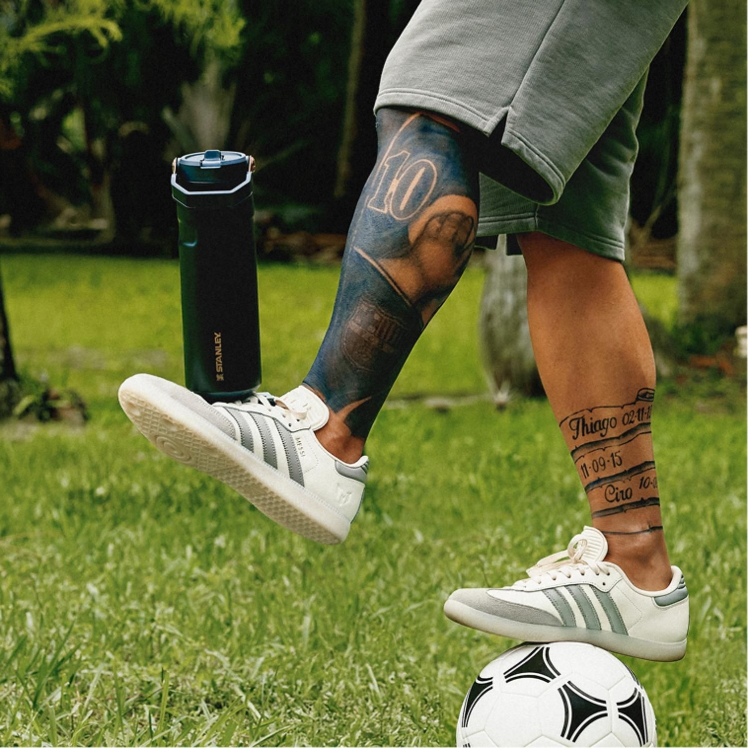 STANLEY Botella Messi Goat Black 710 ml Iceflow Flipstraw Stanley