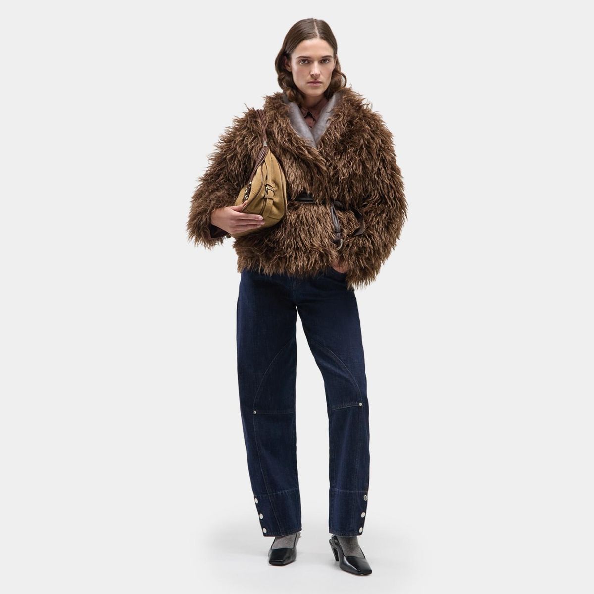 LAAGAM - Chaqueta Efecto Pelo Mujer Laagam