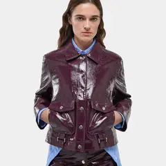 LAAGAM - Chaqueta Efecto Piel Mujer