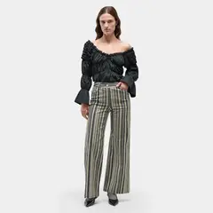 LAAGAM - Pantalón Holly Rayas Algodón Mujer