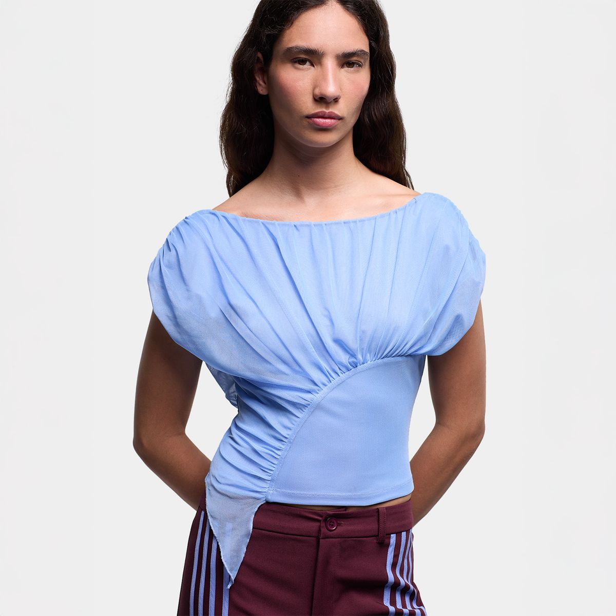 LAAGAM - Top Gemini Efecto Drapeado Mujer Laagam