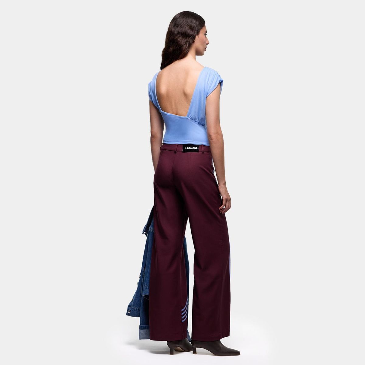 LAAGAM - Top Gemini Efecto Drapeado Mujer Laagam