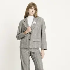 DIXIE - Blazer Rayas Algodón Mujer