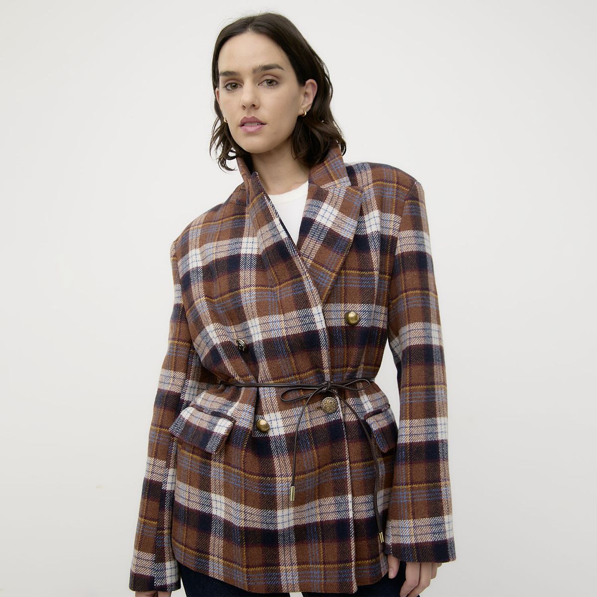 DIXIE - Blazer Cuadros Mujer Dixie