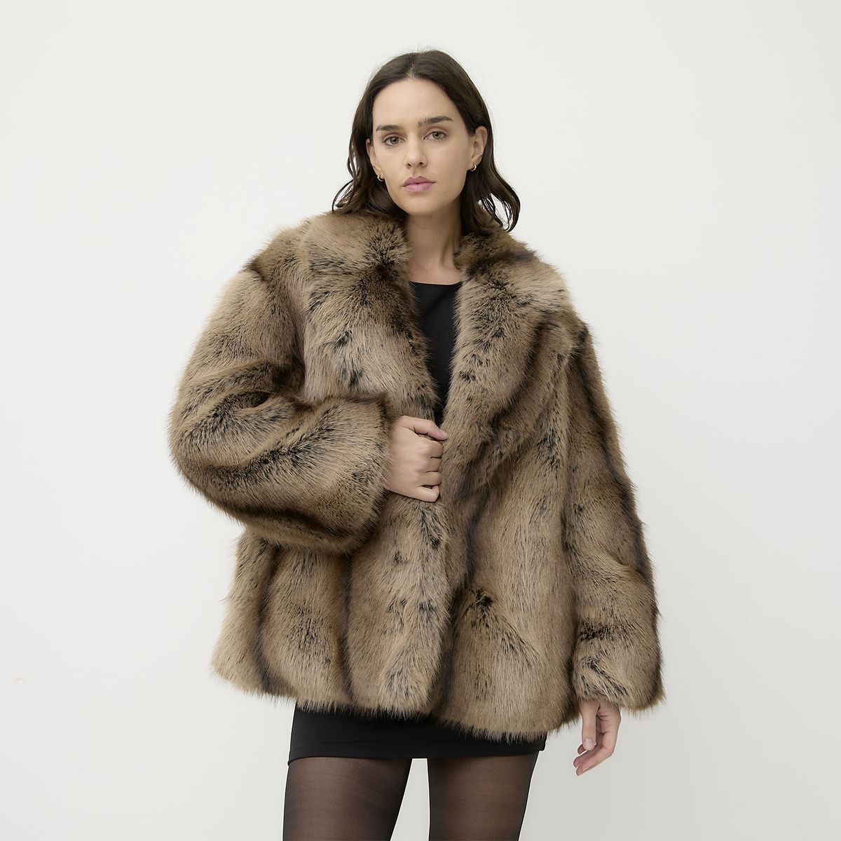 DIXIE - Abrigo Efecto Pelo Mujer Dixie