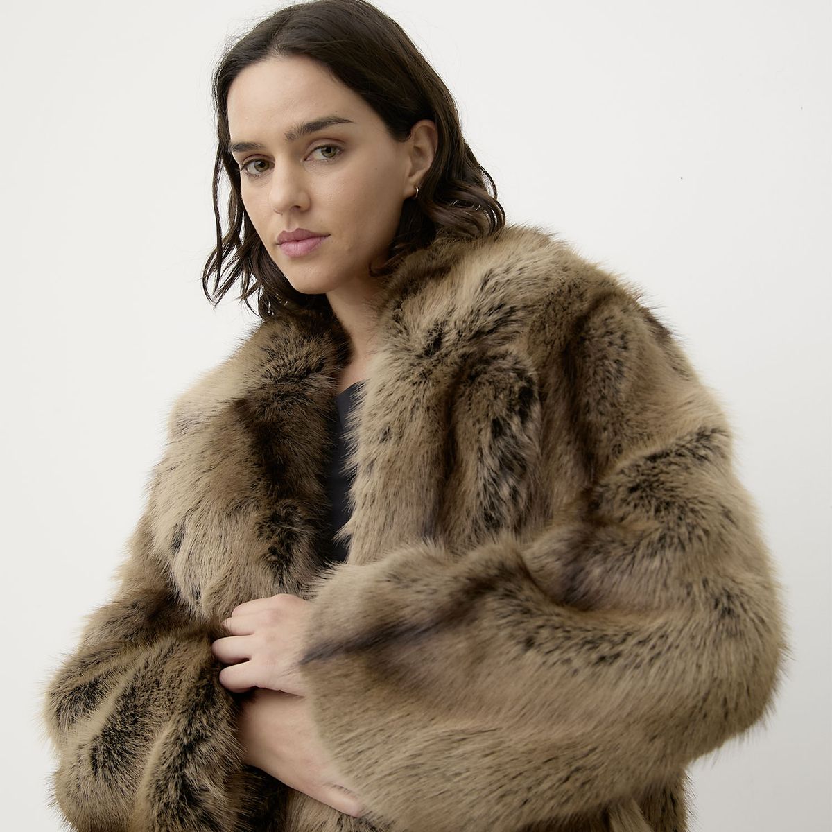 DIXIE - Abrigo Efecto Pelo Mujer Dixie