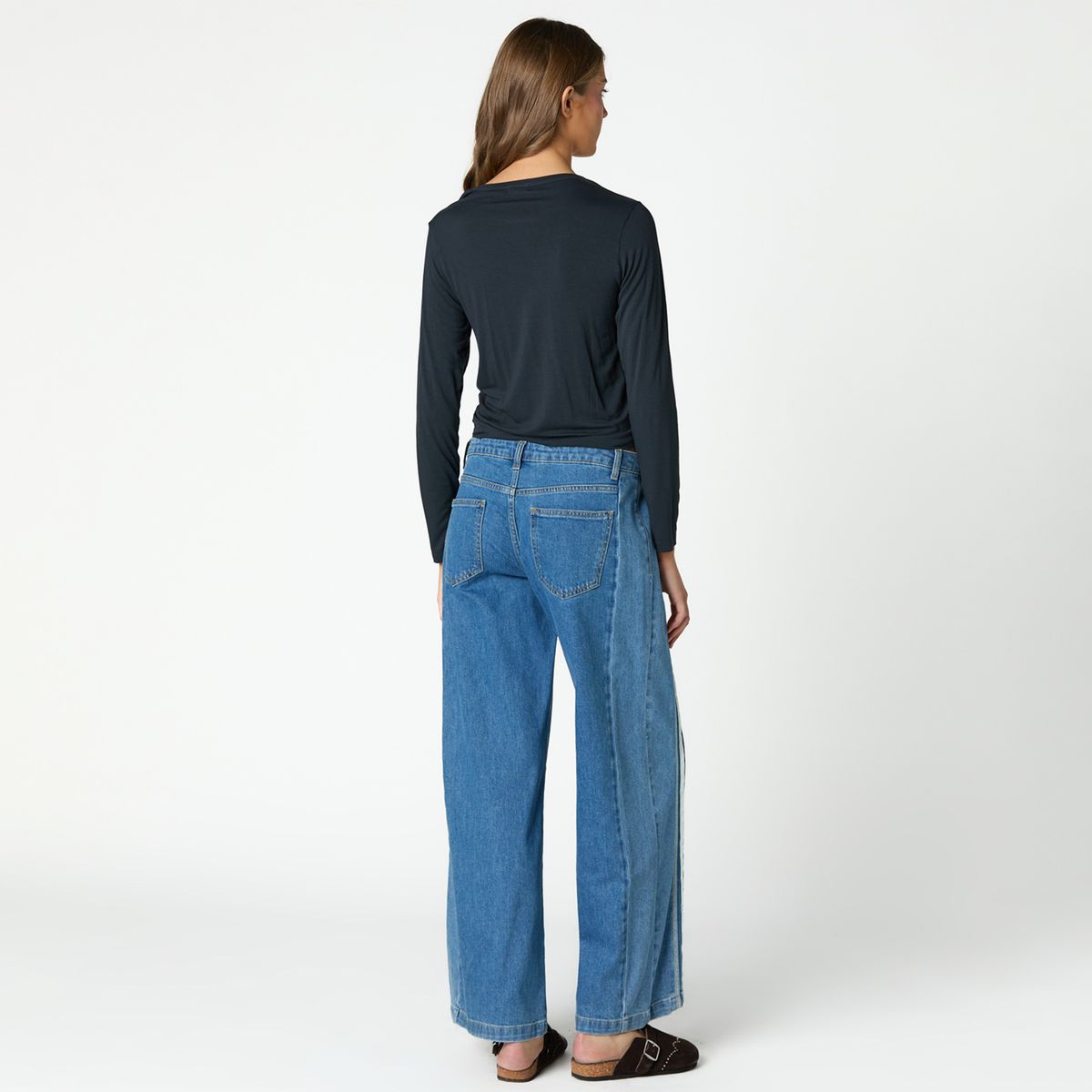 NICOLI - Jeans Wide Leg Mujer Nicoli