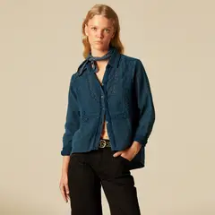 NICOLI - Blusa Tira Encajes Mujer