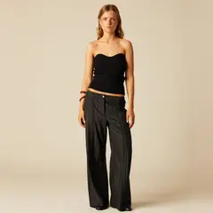 NICOLI - Pantalón Bolsillos Saddle Mujer